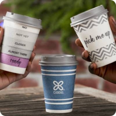 Dixie To Go Medium Paper Coffee Cups With Lids